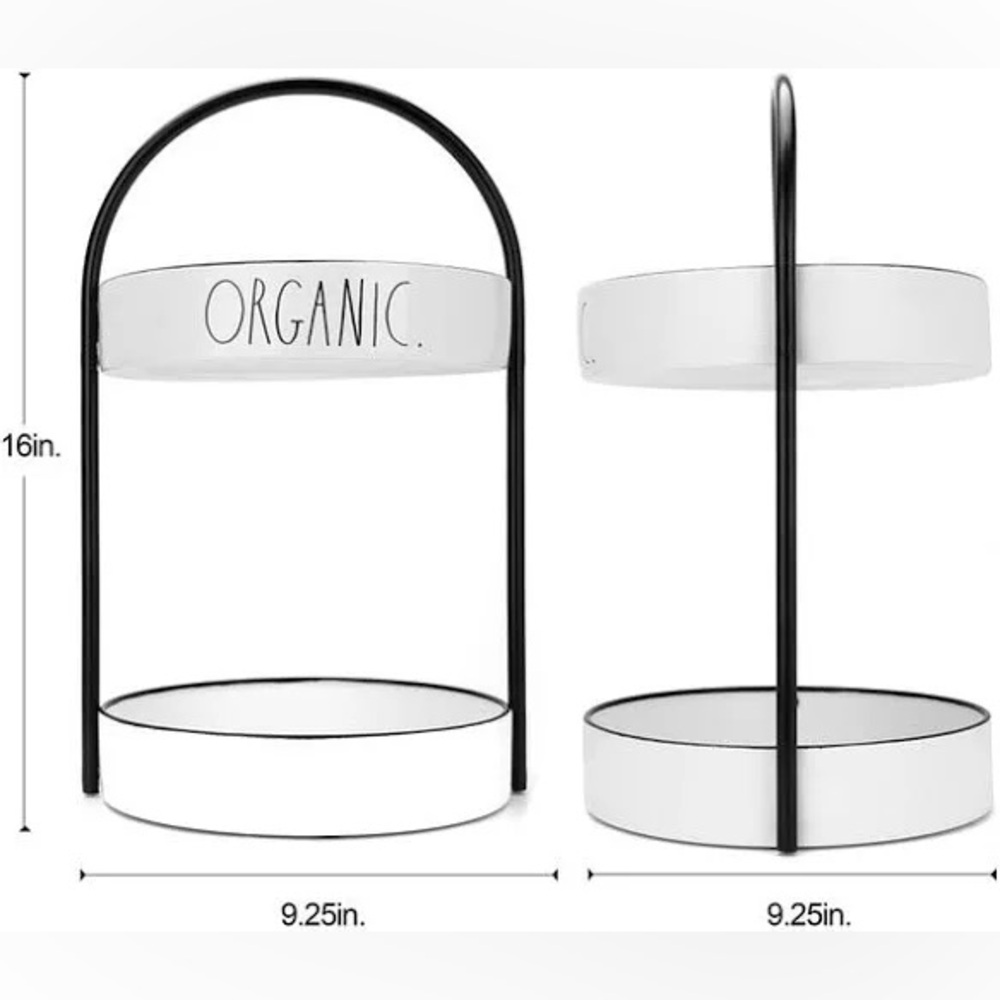 Rae Dunn ORGANIC Two Tiered Fruit/ Vegetable Tray - Picture 2 of 2